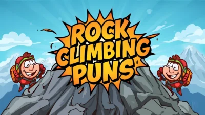 Rock climbing puns