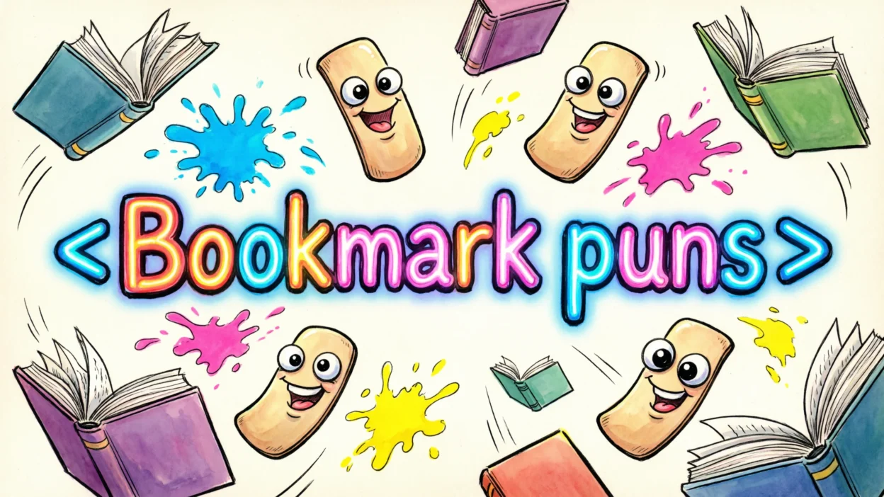 Bookmark puns