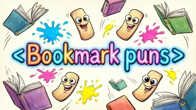 Bookmark puns