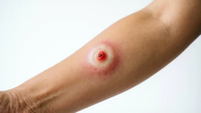 what does a bee sting look like