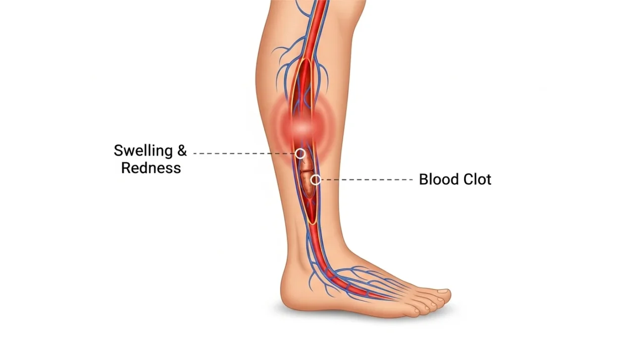 what does a blood clot in the leg feel like