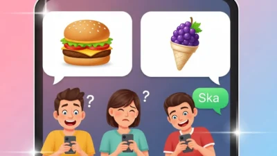 what does a burger and a grape snow cone mean