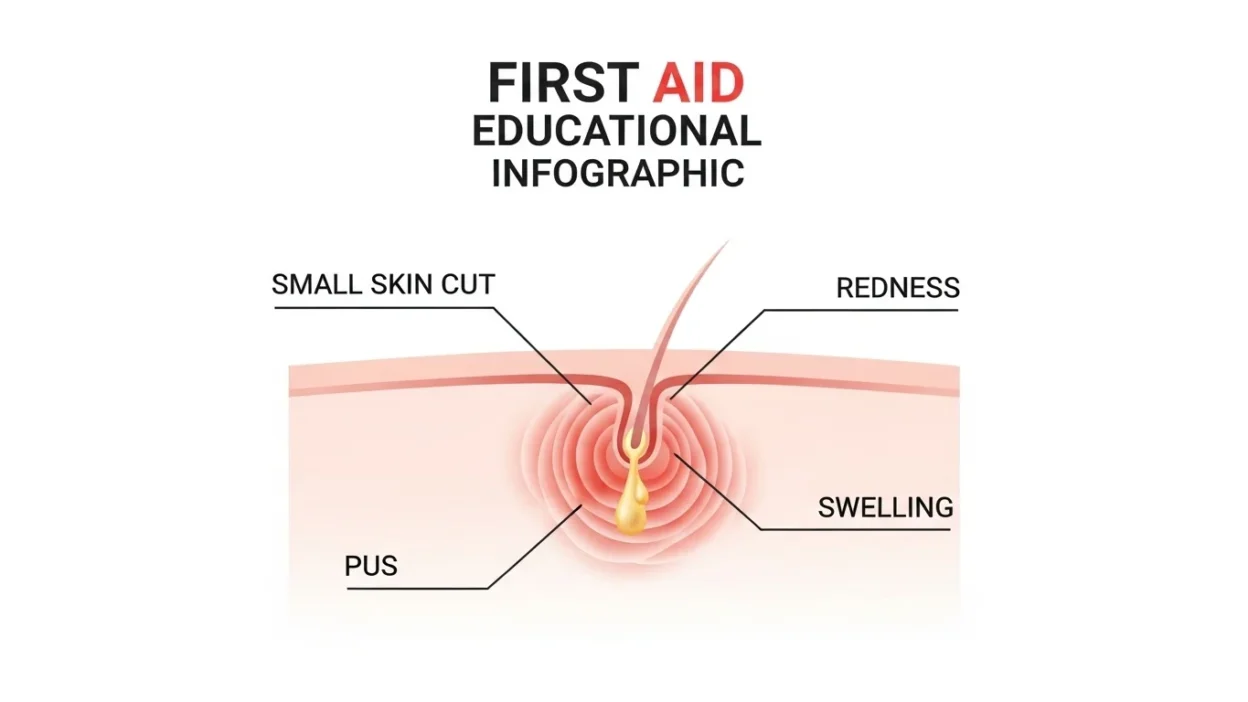 what does an infected cut look like