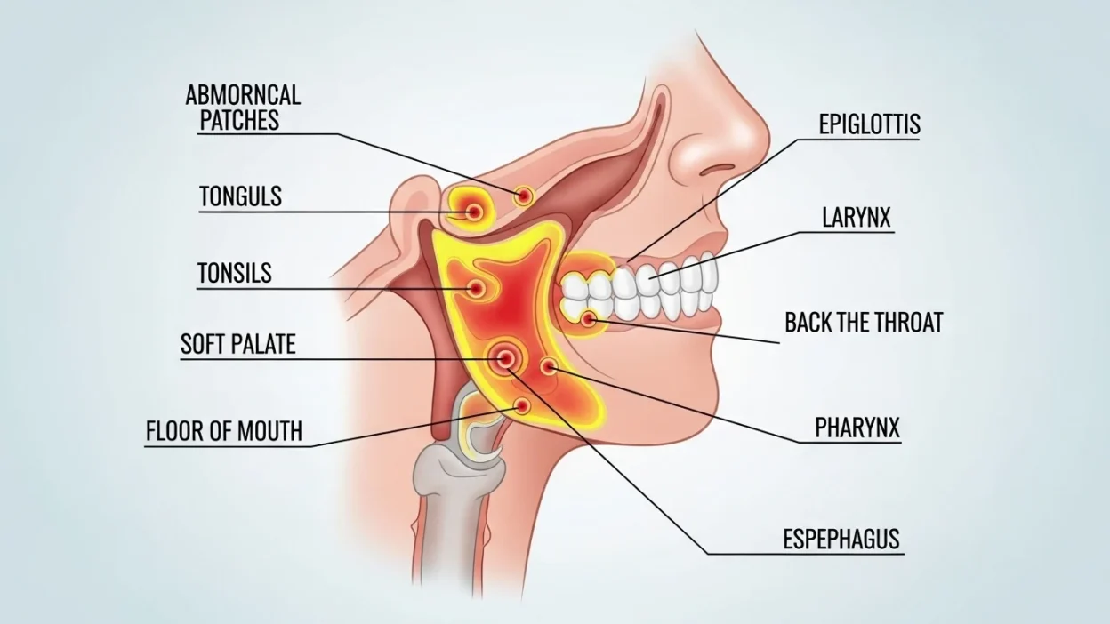 what does throat cancer look like
